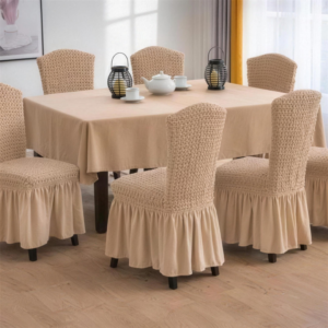 Forro para 6 sillas + mesa rectangular