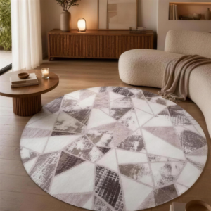 Alfombra Circular Decorativa – 180 cm — Diseño 4