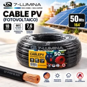 Cable fotovoltaico negro