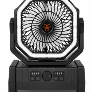 Ventilador recargable F6 (negro)