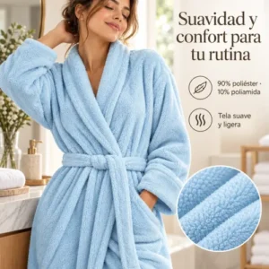 Albornoz (talla L) azul