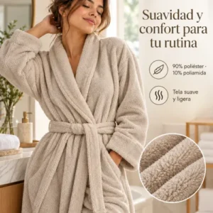 Albornoz (talla L) beige oscuro