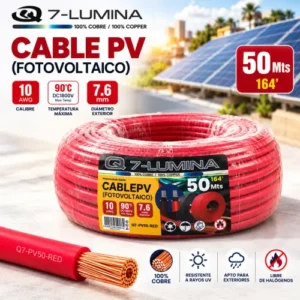 Cable fotovoltaico rojo