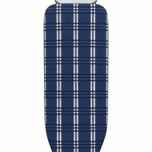 Tabla de planchar con soporte para plancha azul a rallas