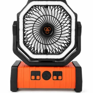 Ventilador recargable F6 (naranja)