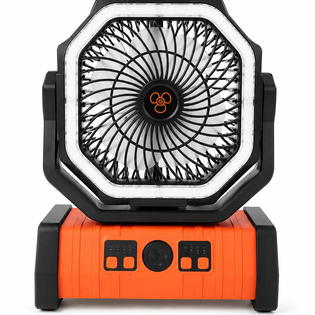 Ventilador recargable F6 (naranja)