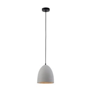 Lámpara de Techo Cerámica Gris con acabado decorativo