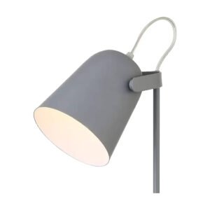 Lámpara de Mesa Vintage gris para escritorio o mesa de noche