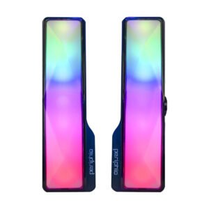 Soundbar Periphio RGB 2.0 Channel con Bluetooth y AUX 3.5 mm