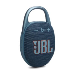 Bocina JBL CLIP 5 azul con sonido JBL Pro y mosquetón integrado
