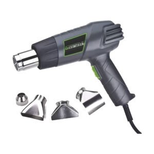 Pistola de calor Genesis con boquillas y temperatura hasta 538 °C