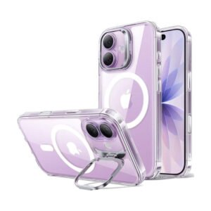 Funda para iPhone 17 con soporte y MagSafe, protección militar