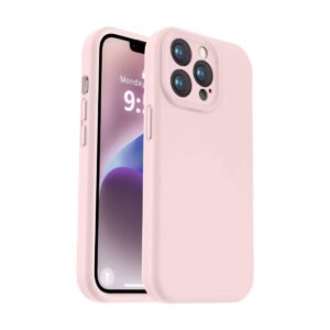Funda de silicona líquida para iPhone 13 Pro Rosa Tiza