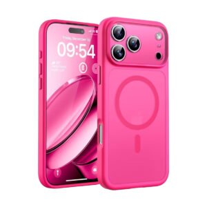 Funda para iPhone 17 Pro Hot Pink con protección completa