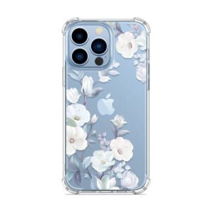 Funda GVIEWIN para iPhone 13 Pro 6.1" diseño floral