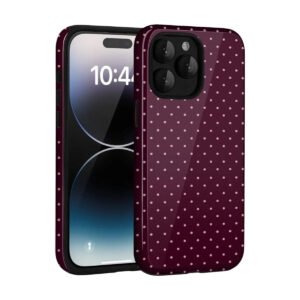 Funda Retro para iPhone 14 Pro Max diseño Lunares Otoño
