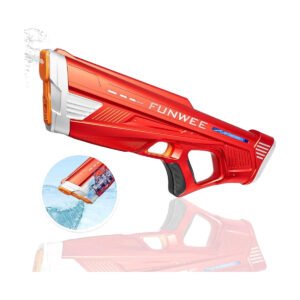 Pistola de agua eléctrica roja para niños y adultos