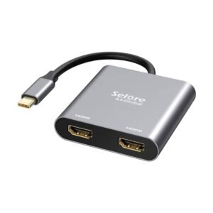 Adaptador USB-C a Dual HDMI Selore&S-Global 4K@60Hz