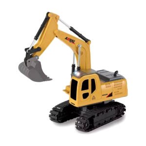 Excavadora RC Die-Cast 1:24 para niños con control remoto 6 canales