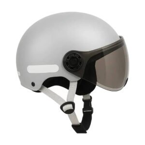 Casco para moto semi-integral color gris