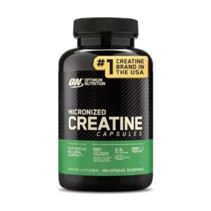 Creatina Micronizada Optimum Nutrition 100 cápsulas 2.5 g por porción