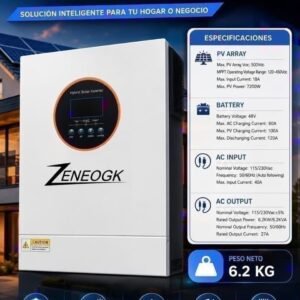 Inversor híbrido 6,2 kW 110/220 V