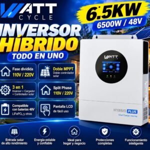 Inversor híbrido WattCycle 6,5 kW