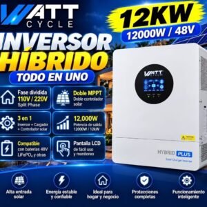 Inversor híbrido WattCycle Hybrid Plus 12 kW
