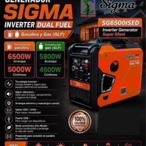 Planta SIGMA Inverter 6500 W (5000 W continuos)