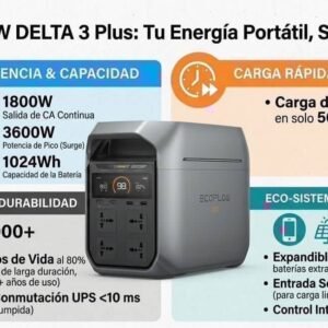 Estación de energía EcoFlow Delta 3 Plus 1024 Wh