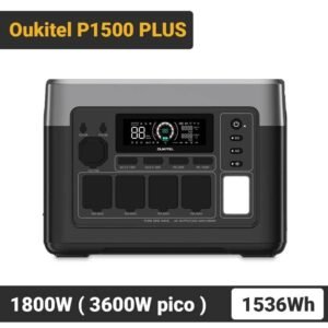 Estación de energía Oukitel P1500 Plus (1536 Wh, 1800 W)