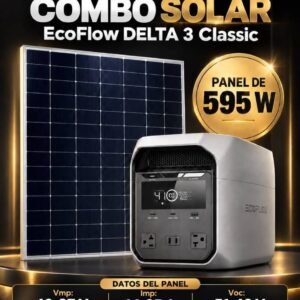 Combo EcoFlow Delta 3 Classic + panel 595 W