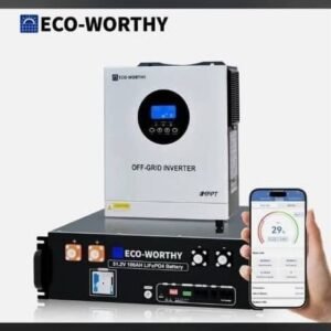Combo inversor 5 kW (110/220 V) + batería 5 kWh