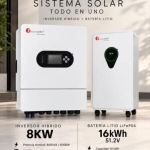 Kit 8 kW con 16 kWh
