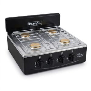 Cocina de gas Royal REG404BK de 4 hornillas