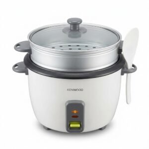Olla arrocera Kenwood blanca con vaporera