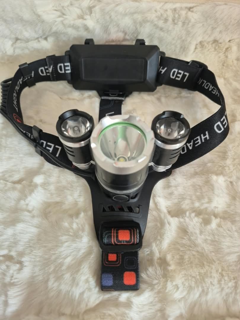 Linterna de cabeza recargable con 3 luces - Imagen 4